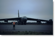 B-52 launching at Sidi Slimane, Morocco, 1987