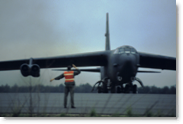 B-52 launching at Sidi Slimane, Morocco, 1987