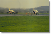 Launching F-4s at Osan