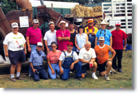 Girard family threshing crew, 1998